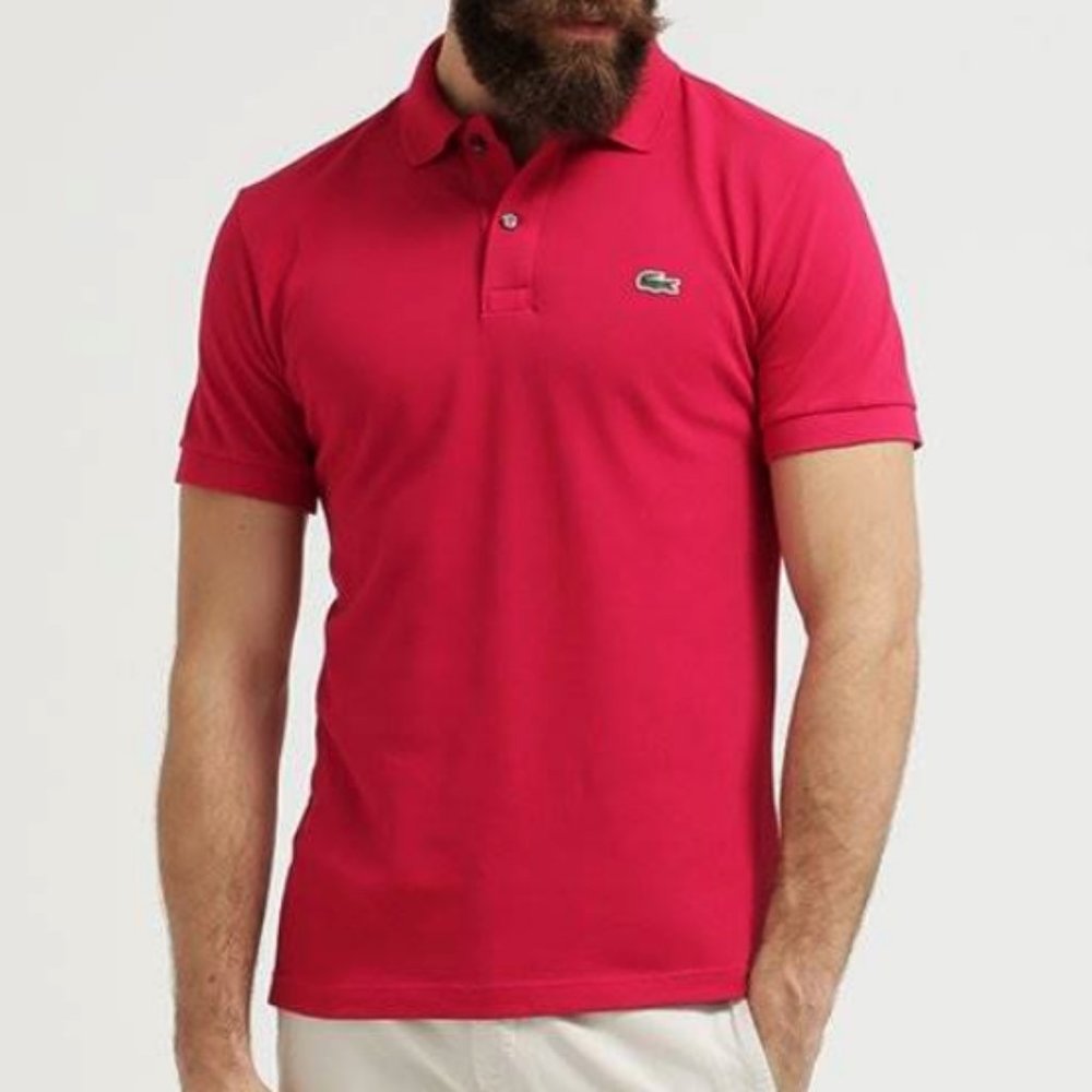 !LAST ONE! 🐊LACOSTE SLIM FIT POLO, Cherry *NWT*